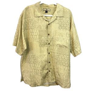 Vintage Tommy Bahama Silk Shirt SZ Large Excellent Condition‎ Camp